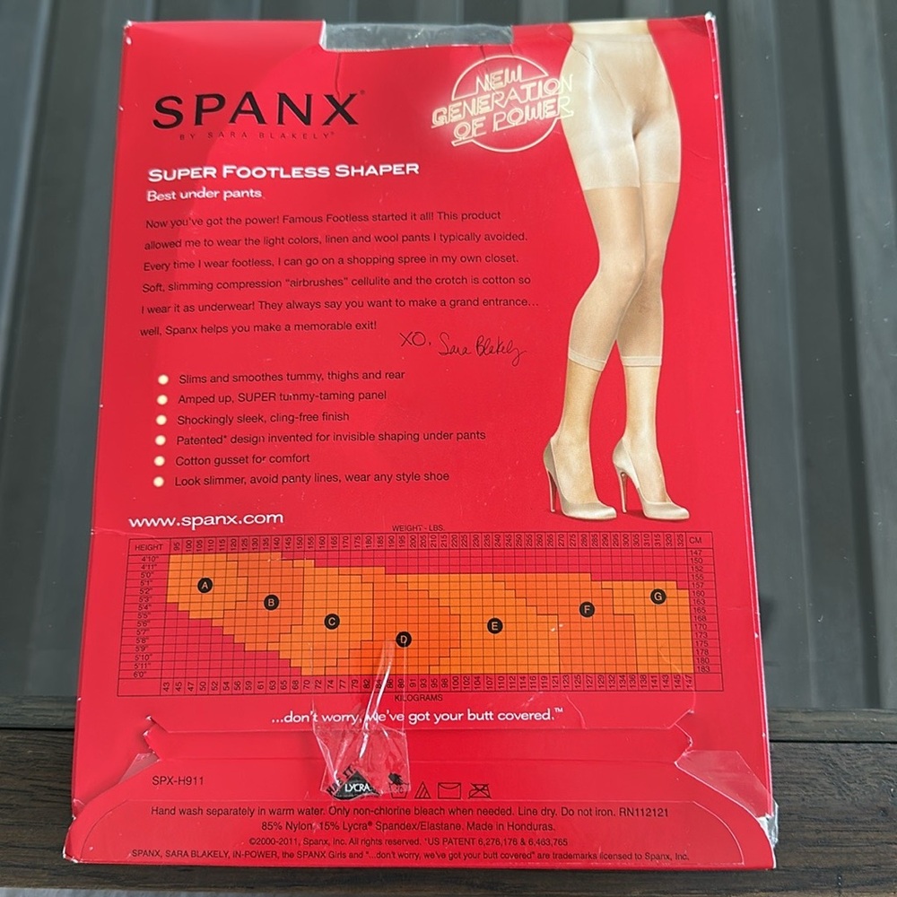 SPANX ~Size C ~Women's Nude Adjustable Super Footless Shaper~Tummy Control - Picture 10 of 10